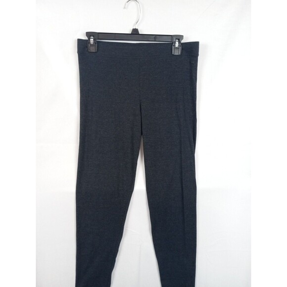 PINK Victoria's Secret Women Large Activewear Pants Dark Gray Leggings Yoga - Picture 2 of 9
